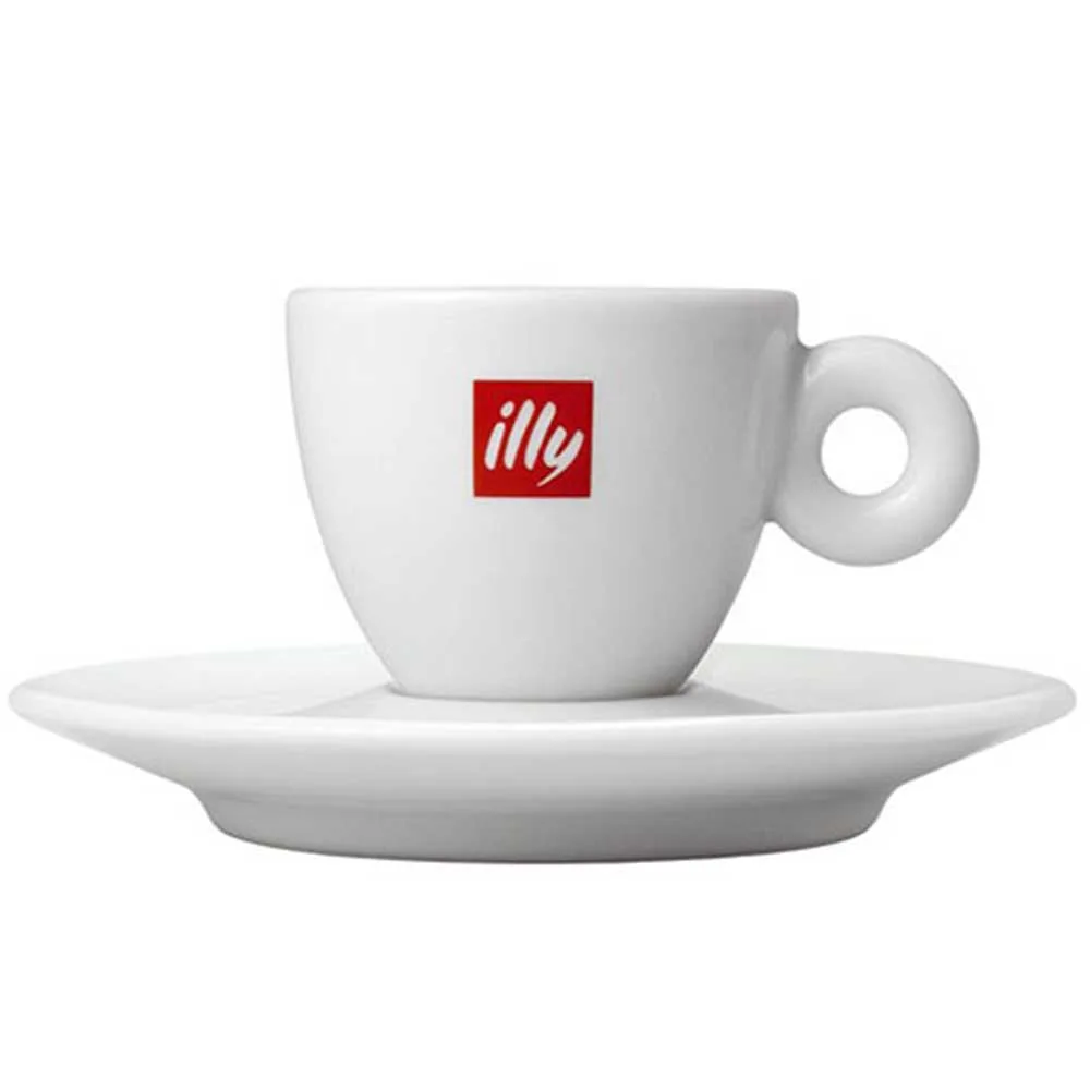 Illy espressokopp med fat