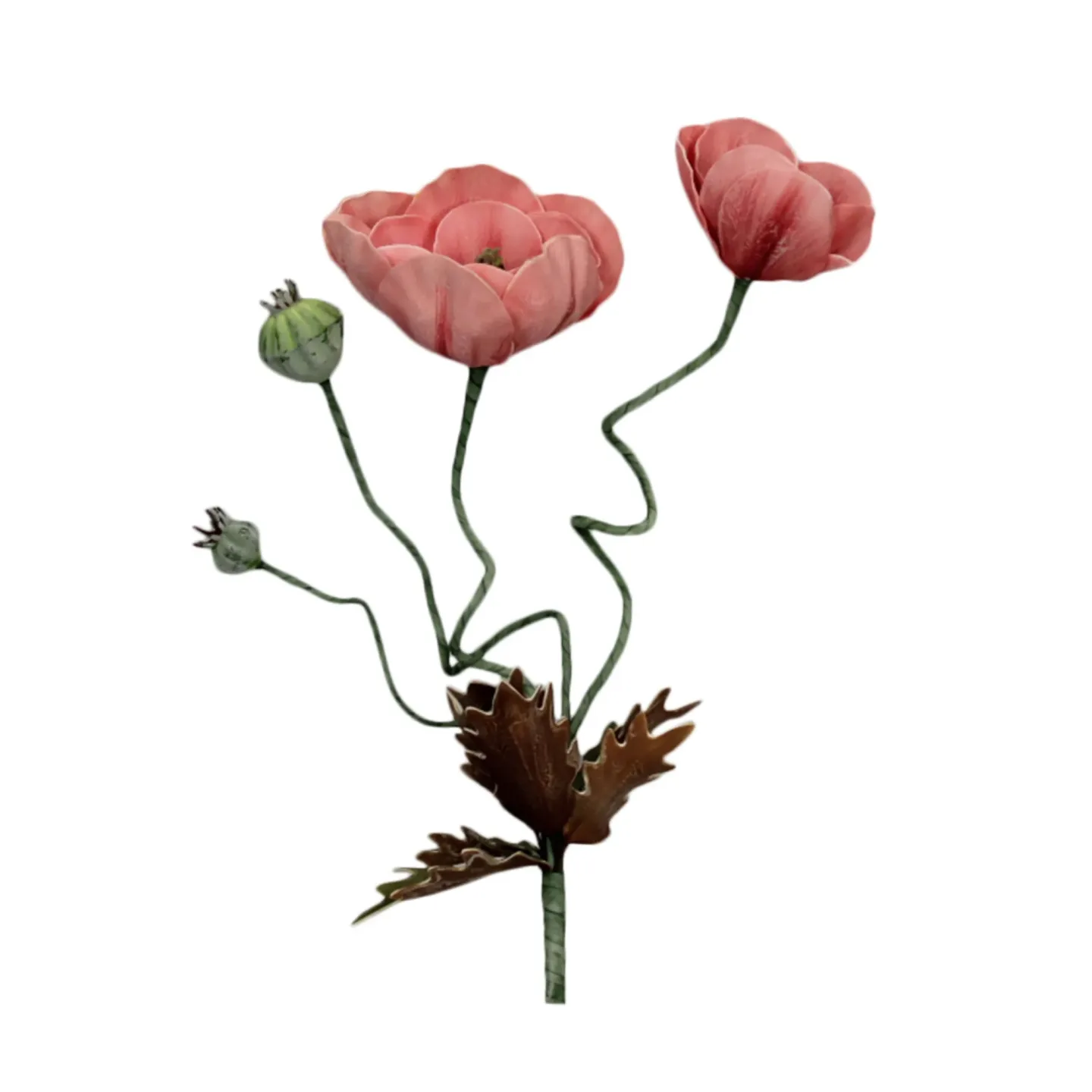 Decofinder Kunstblumen Mohnblume, Rosa | Schubiger Möbel