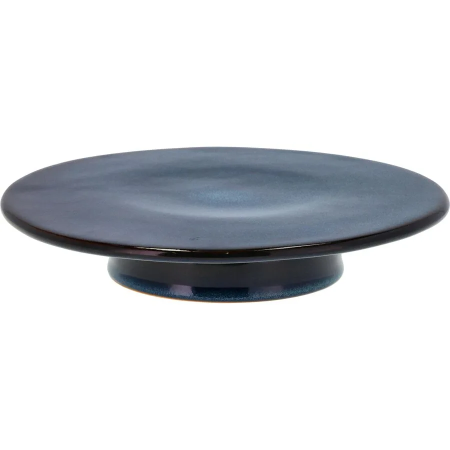 Tortenplatte BITZ Dunkelblau Steingut B 30 cm