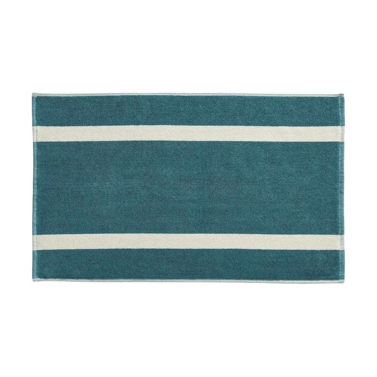 HAY Stripe badrumsmatta Petrol blue, 50x80 cm