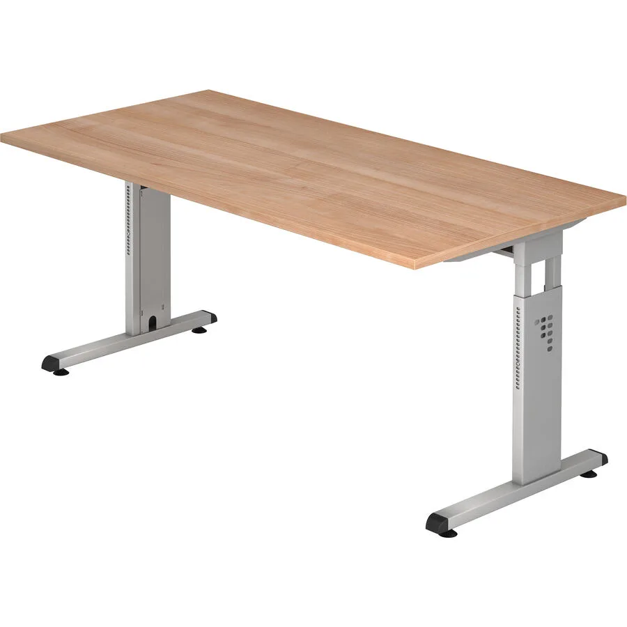 Schreibtisch Office nussbaum Holzwerkstoff B 160 T 80 cm