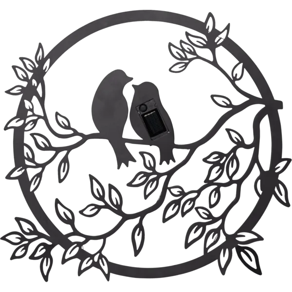 Star Trading - Love Birds - Solcellslampa - Svart