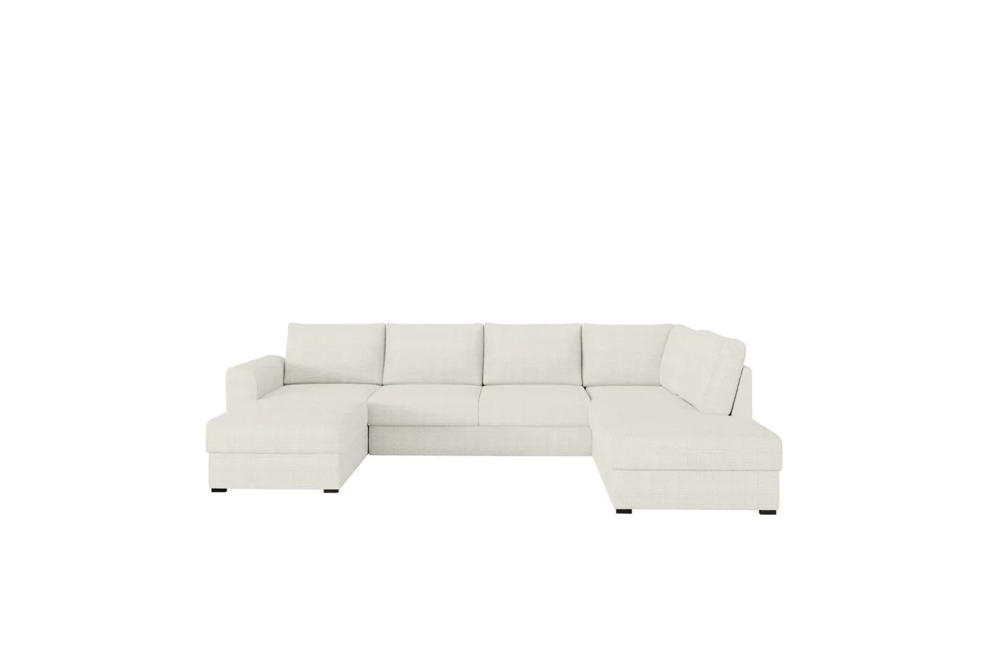 Taberk Soffa med Divan och Schäslong 4-sits - Vit