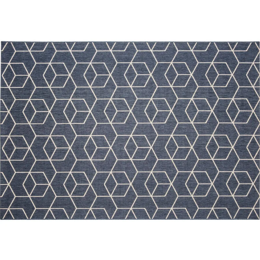 Outdoor-Teppich Essenza blau Anderes Muster Polypropylen 200 x 290 cm