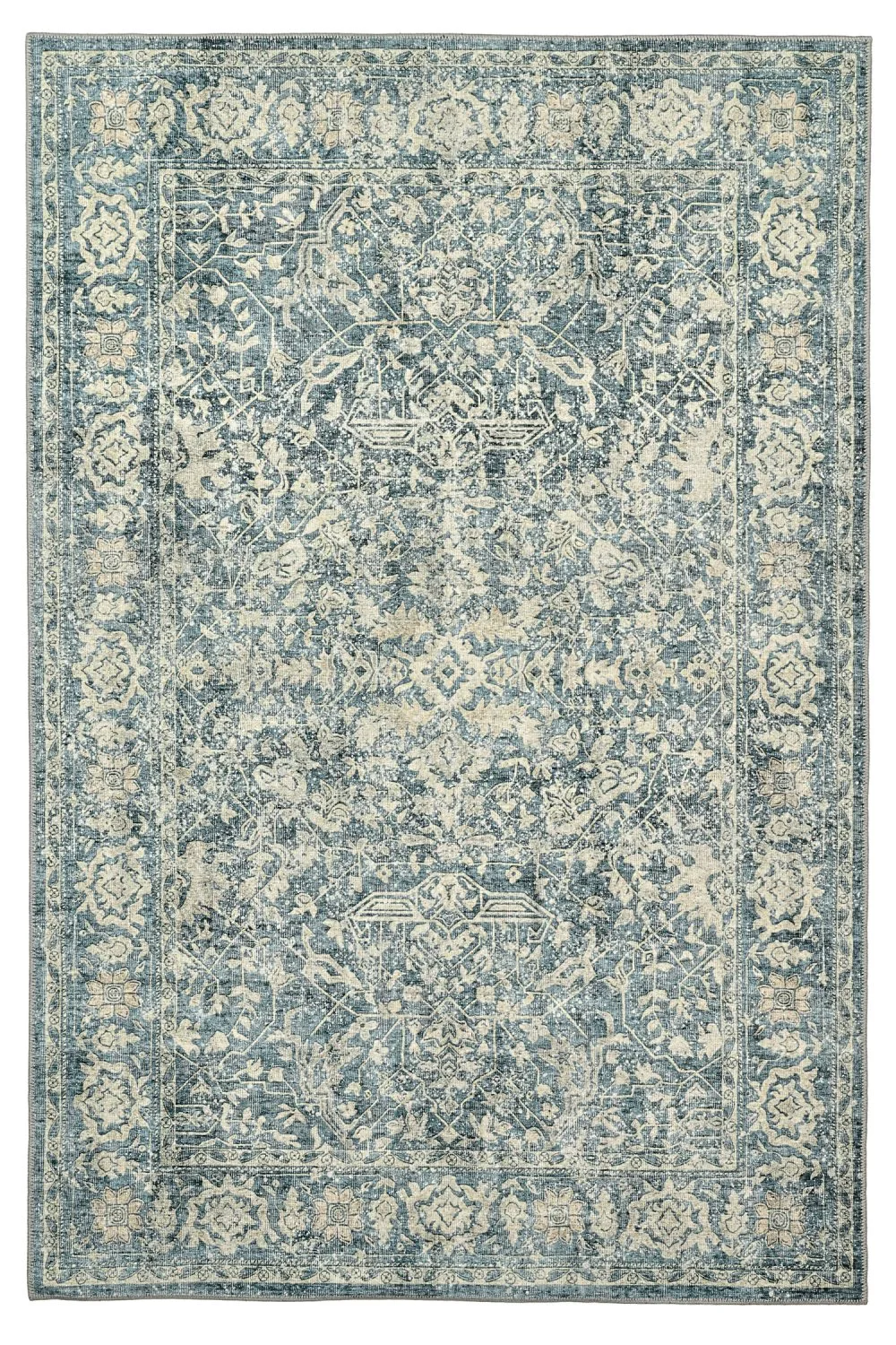 Flatvevd teppe - Meralis (blå) (Størrelse: 150 x 230 cm)
