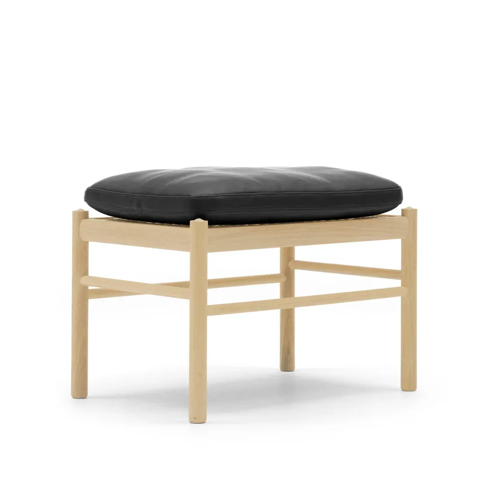 Carl Hansen & Søn OW149F Colonial fotpall Thor 301 läder-vitoljad ek