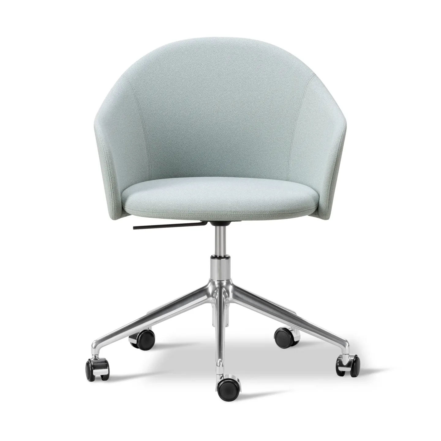 Fredericia Furniture Gomo Armchair Sessel Swivel Base 5-Stern Mylla 811-polierter Aluminium