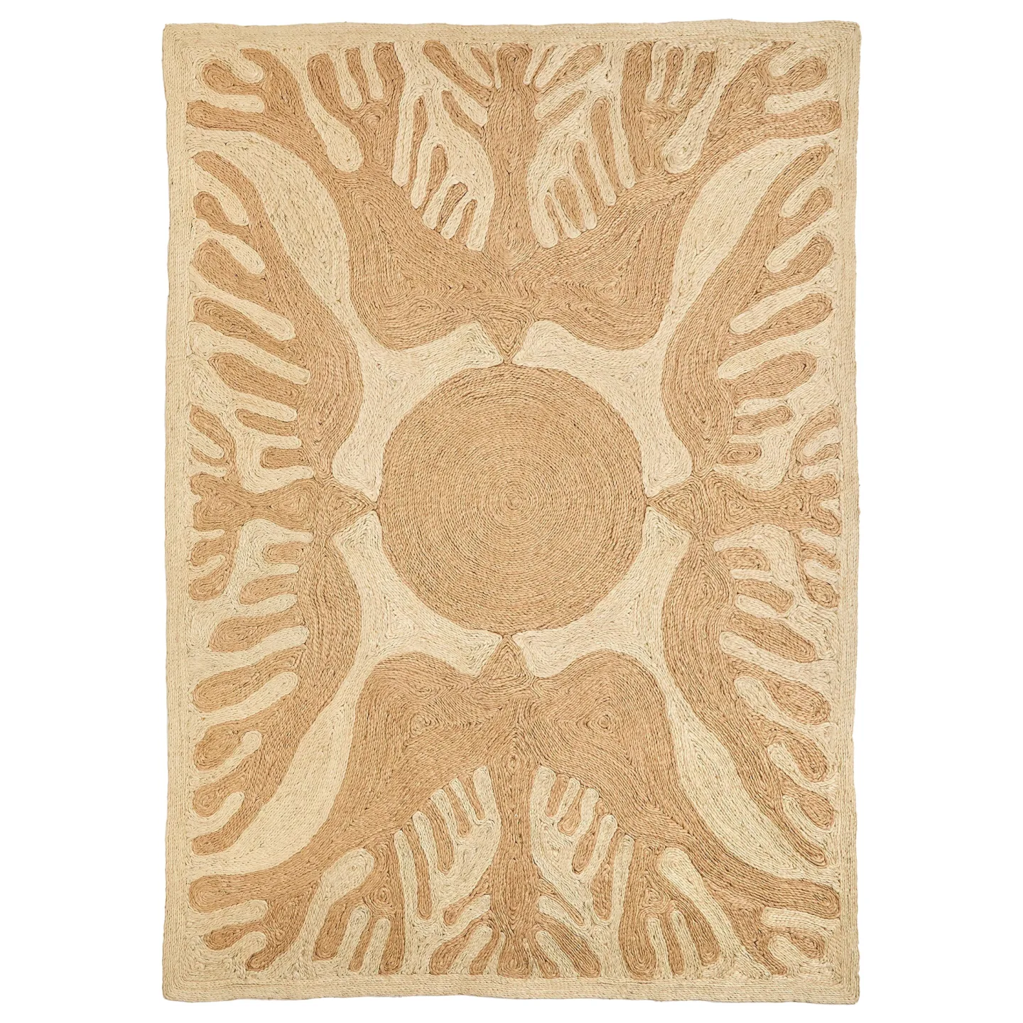 Nanimarquina - LUCIA EAMES SUNBIRDS NATURALS 170x240 CM - Jute- och sisalmattor - Lucia Eames - Beige - Naturmaterial