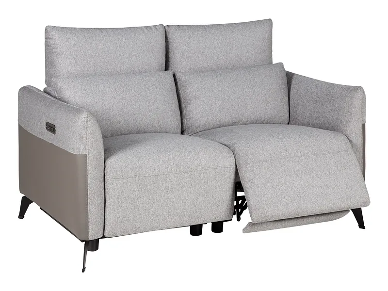 2er Sofa RICH Stoff dunkelgrau