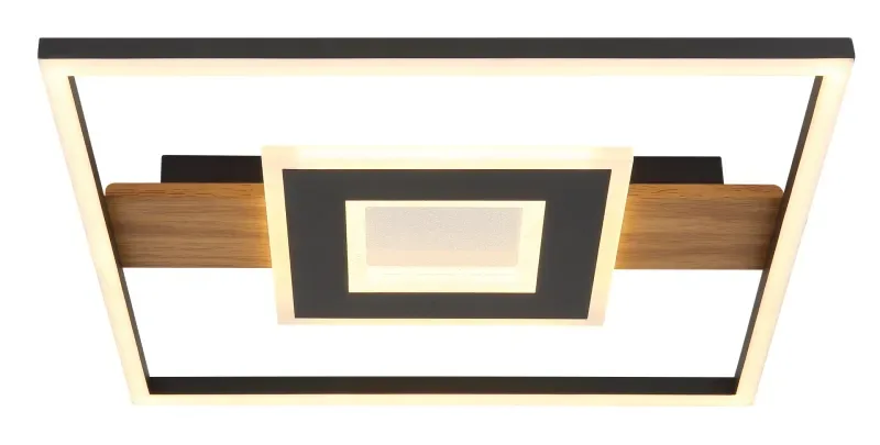 Globo Lighting - Pikara 38cm - Takplafond - Trä