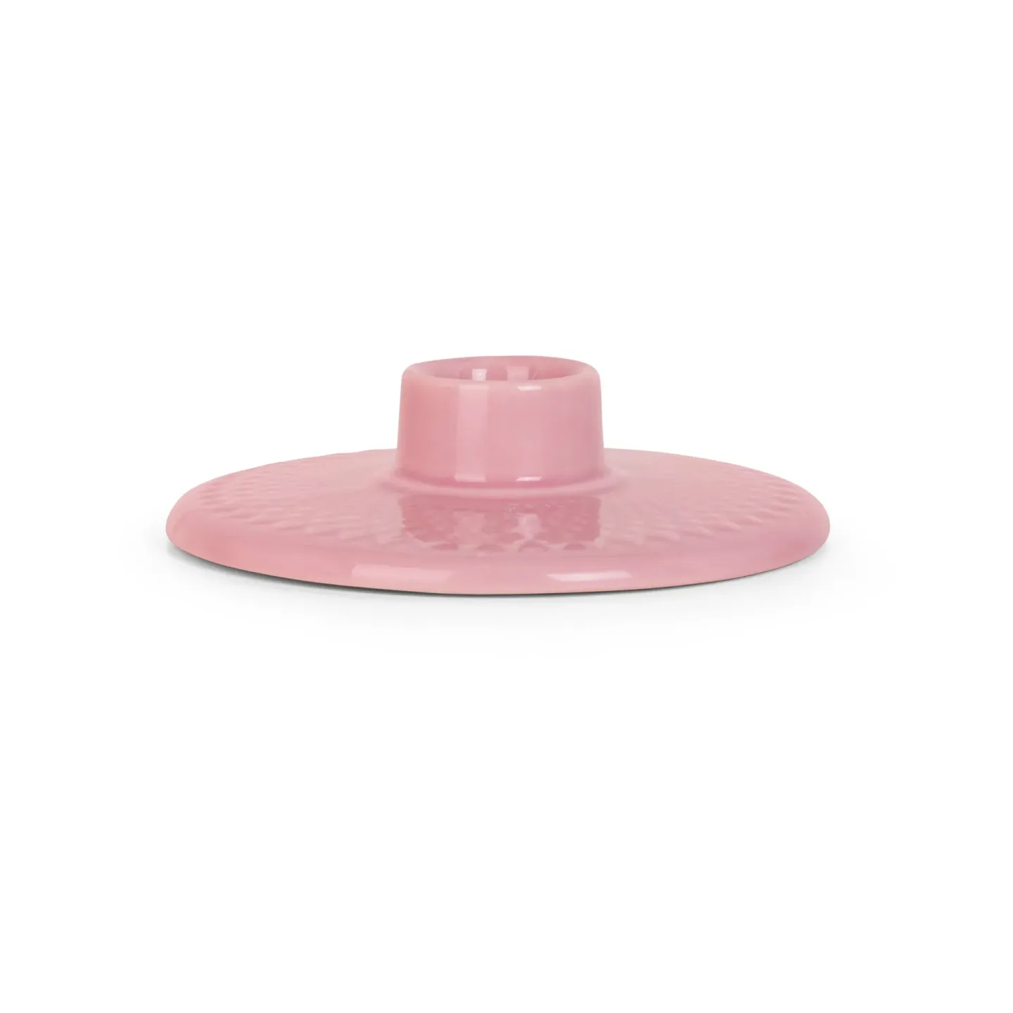 Lyngby Porcelæn Rhombe Kerzenhalter 3cm Rosa