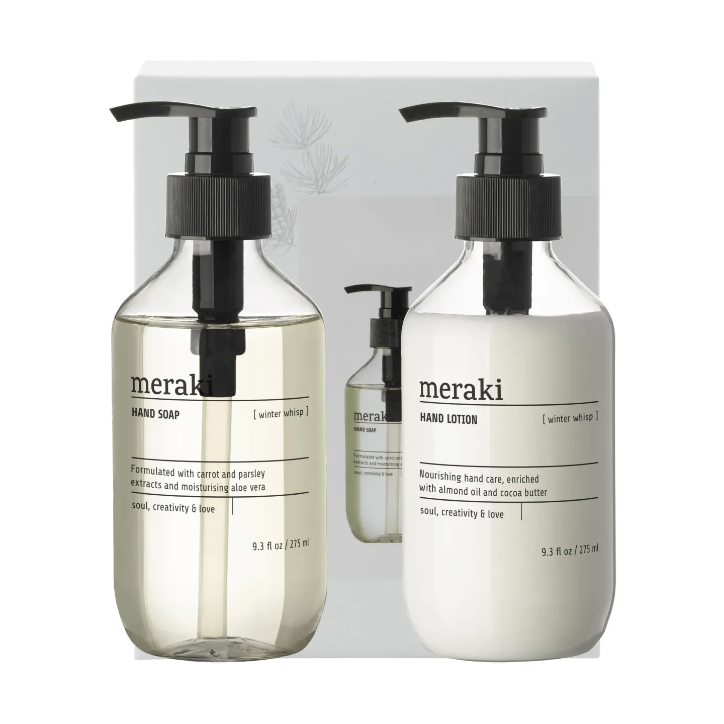 Meraki Meraki gåvoset, handtvål och handlotion Winter whisp