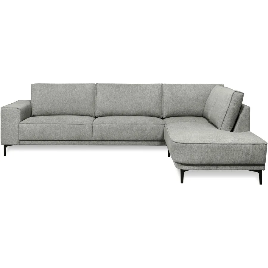 Ecksofa Marjorie Grau Stoff 289 cm 210 cm