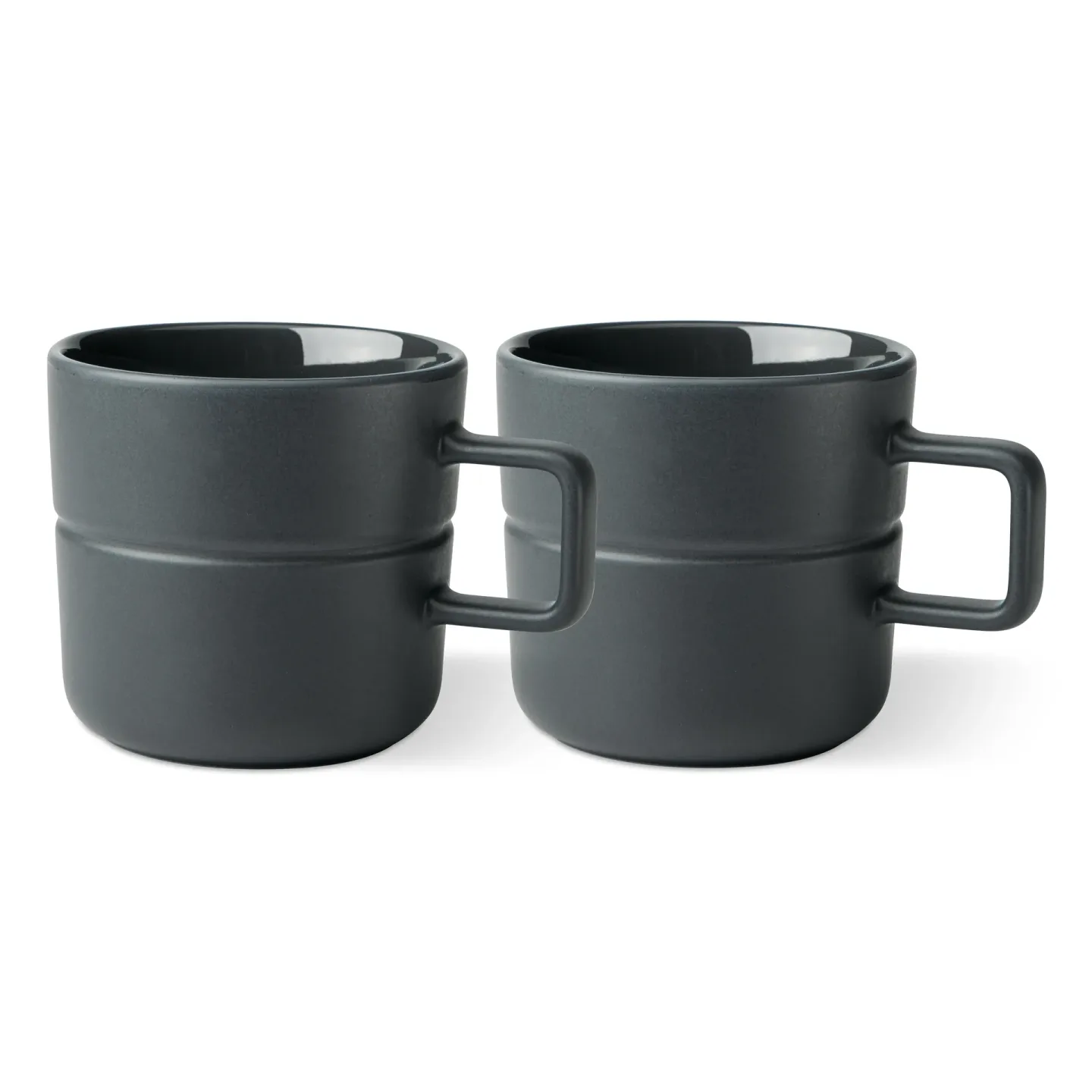 NJRD Lines mugg 50 cl 2-pack Mörkgrå