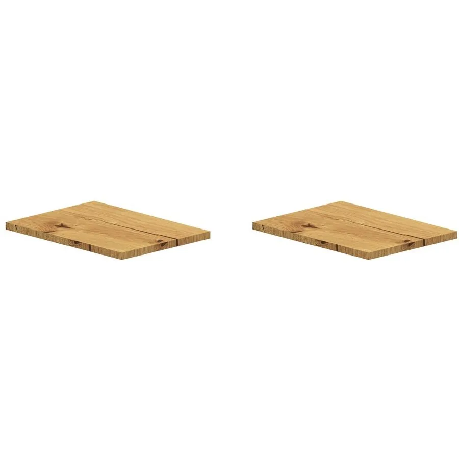 Nachttisch Venya Braun Holz 45 cm - Farbe: Eiche