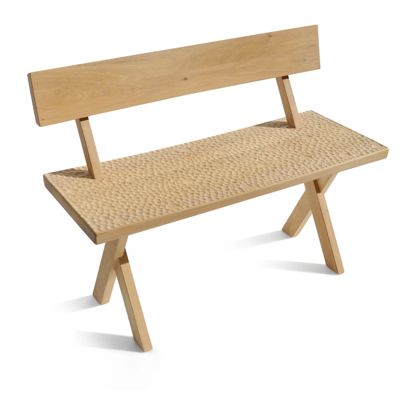Zanat - Touch Bench with backrest, 100, Svartbetsad lönn - TV-bänkar - Studioilse - Svart - Trä