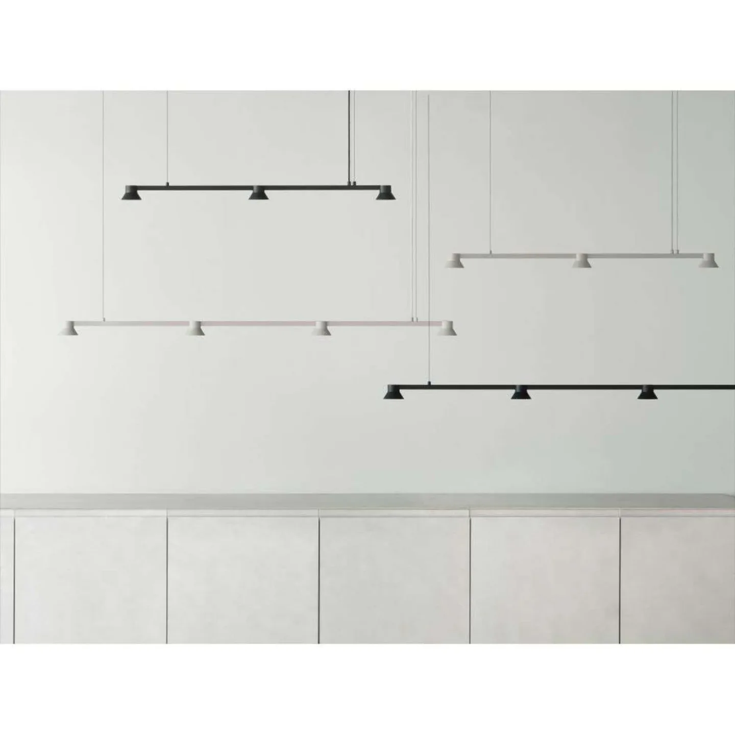 Hat Linear Pendel Large Black - Normann Copenhagen - Spisestue - Aluminium