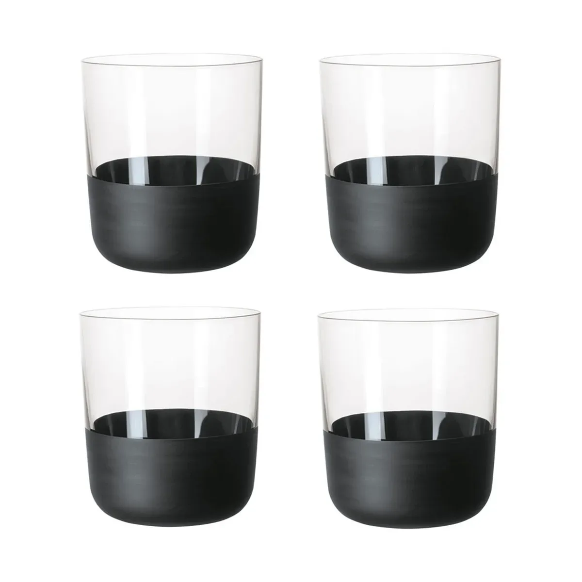 Villeroy & Boch Manufacture Rock Old fashioned Glas 25 cl 4er Pack Clear