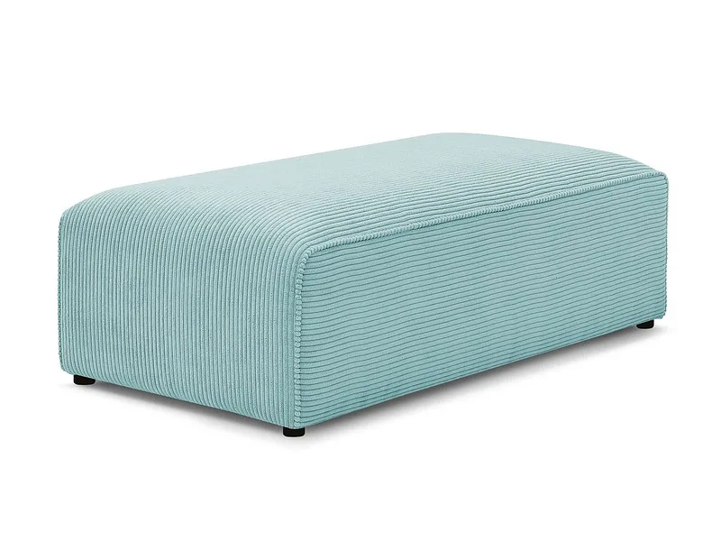 Hocker BOBOCHIC MEGEVE 70x140x45cm cord-stoff hellblau