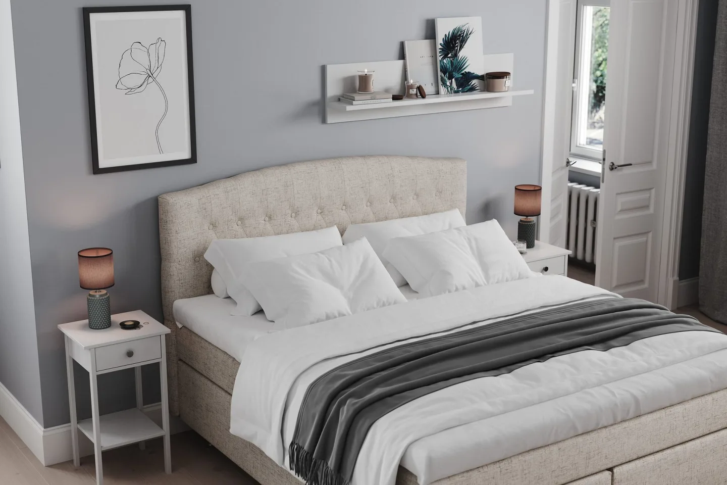 Belda Sängpaket 180x200 Fast/Medium - Beige