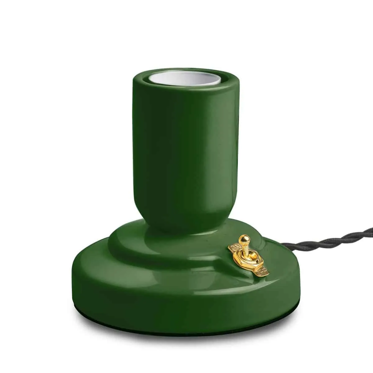 Bordslampa Retro Porslin English Green