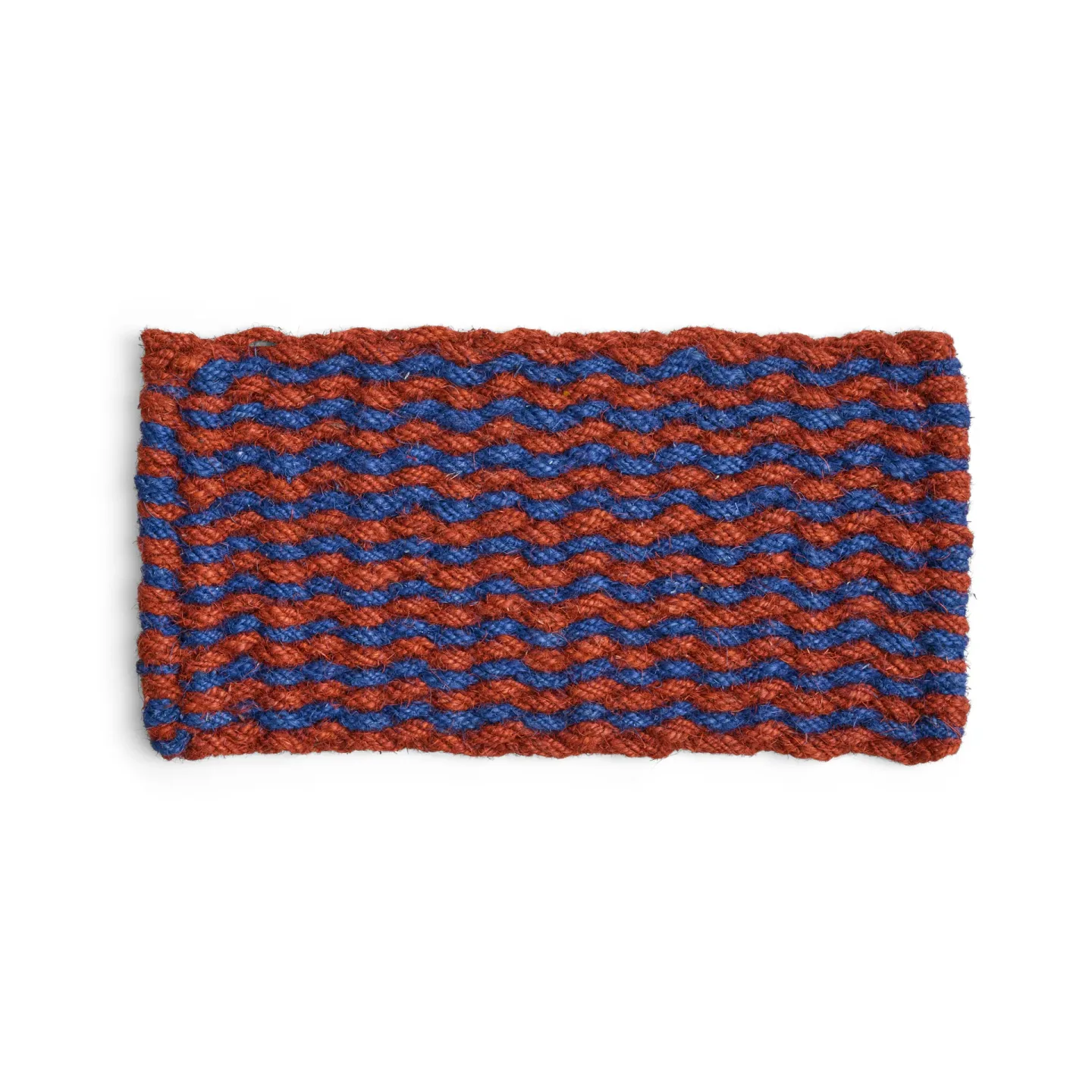 HAY Coco Stripe Wave dörrmatta Brown-navy