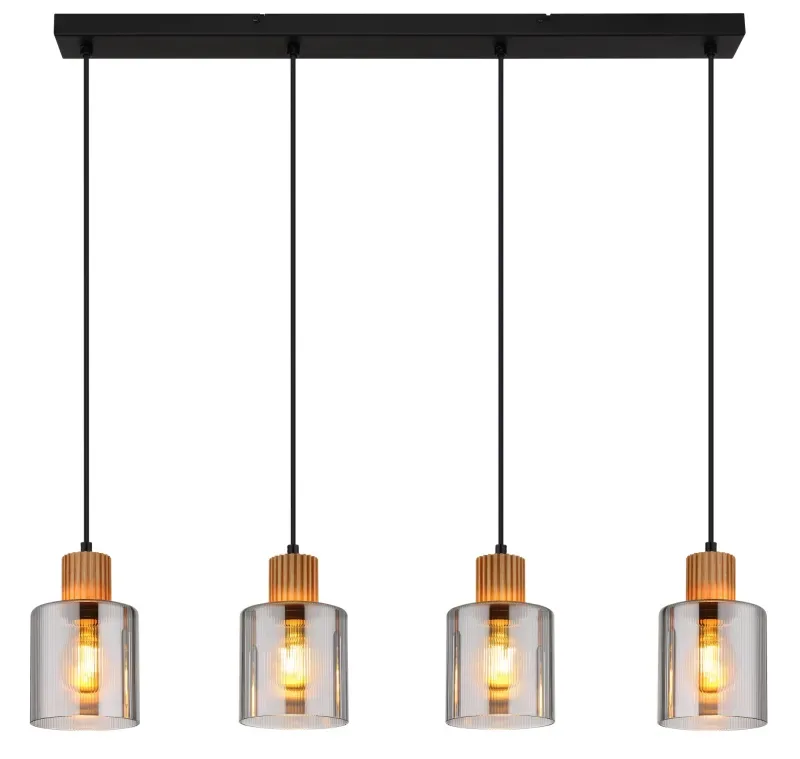 Globo Lighting - Aleidis 78cm - Taklampa - Rökfärgad