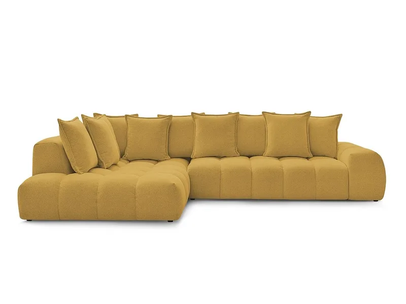 Ecksofa BOBOCHIC EVEREST Stoff chiniert gelb