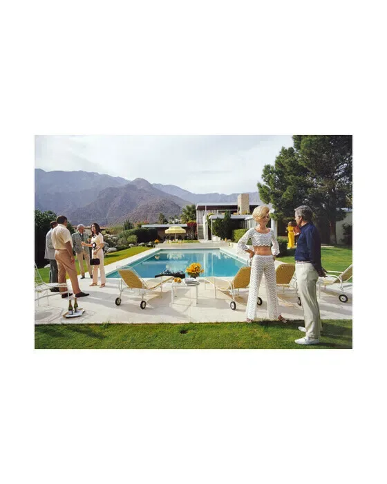 Poolside Conversation