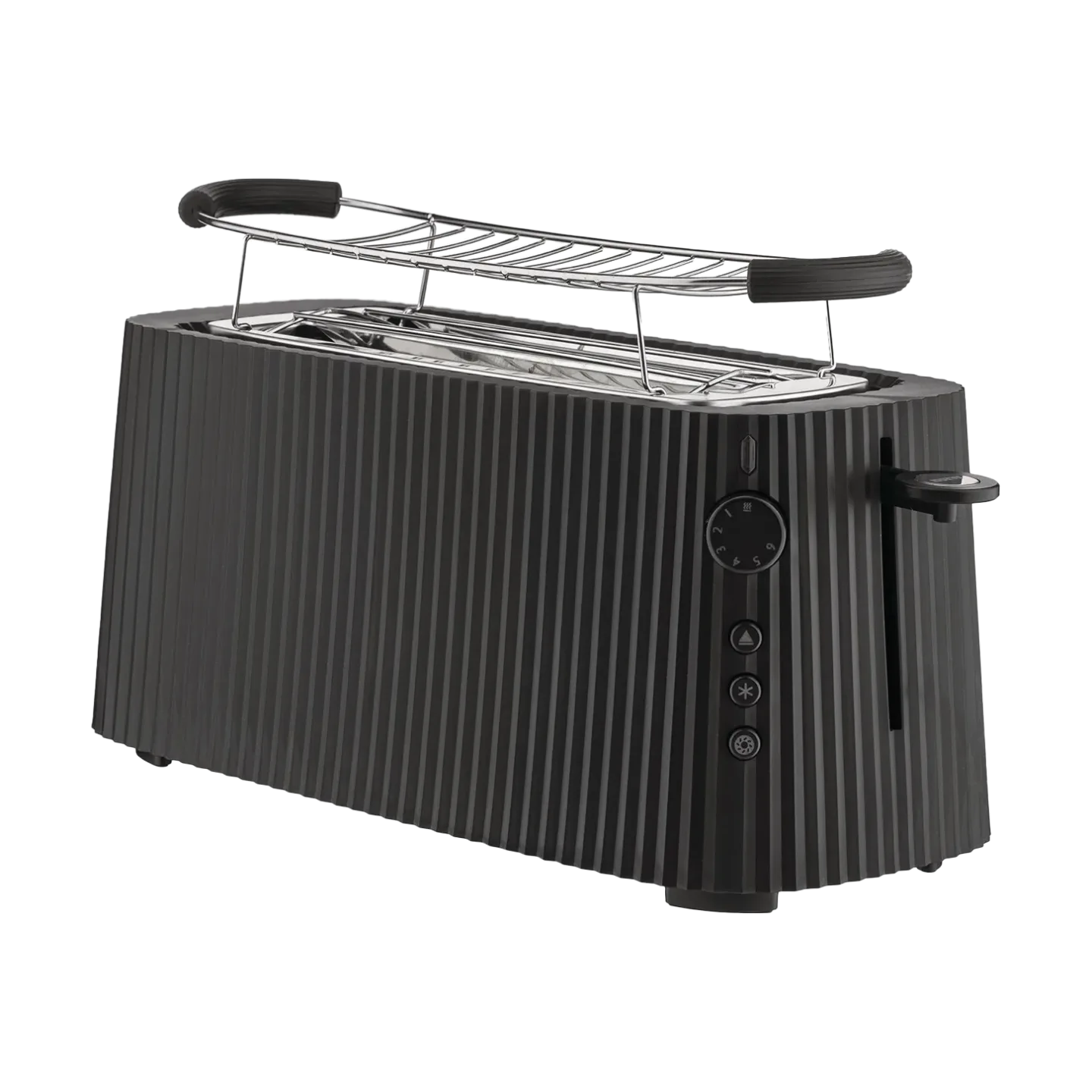 Alessi Plissé Toaster Doppel Schwarz