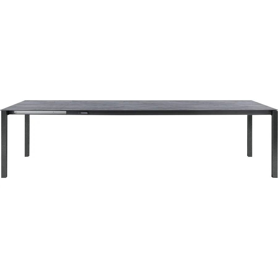 Gartentisch ausziehbar Campo Grande Keramik Dark Night 150x90 cm - Farbe: anthrazit / Dark Night - Material: Keramik/Stahl - Möbel Konfigurator: