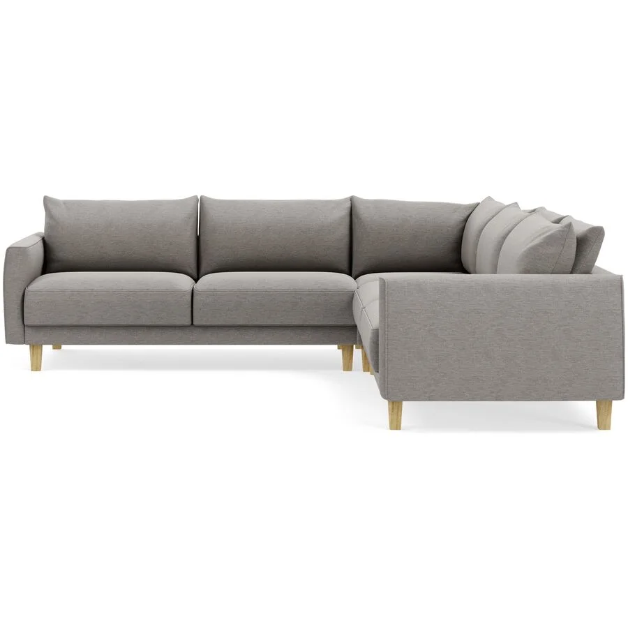 Ecksofa Avena Variabel Stoff/Holzfuss Eiche beige B 264 T 264 cm - Möbel Konfigurator: Traummöbel individuell zusammenstellen