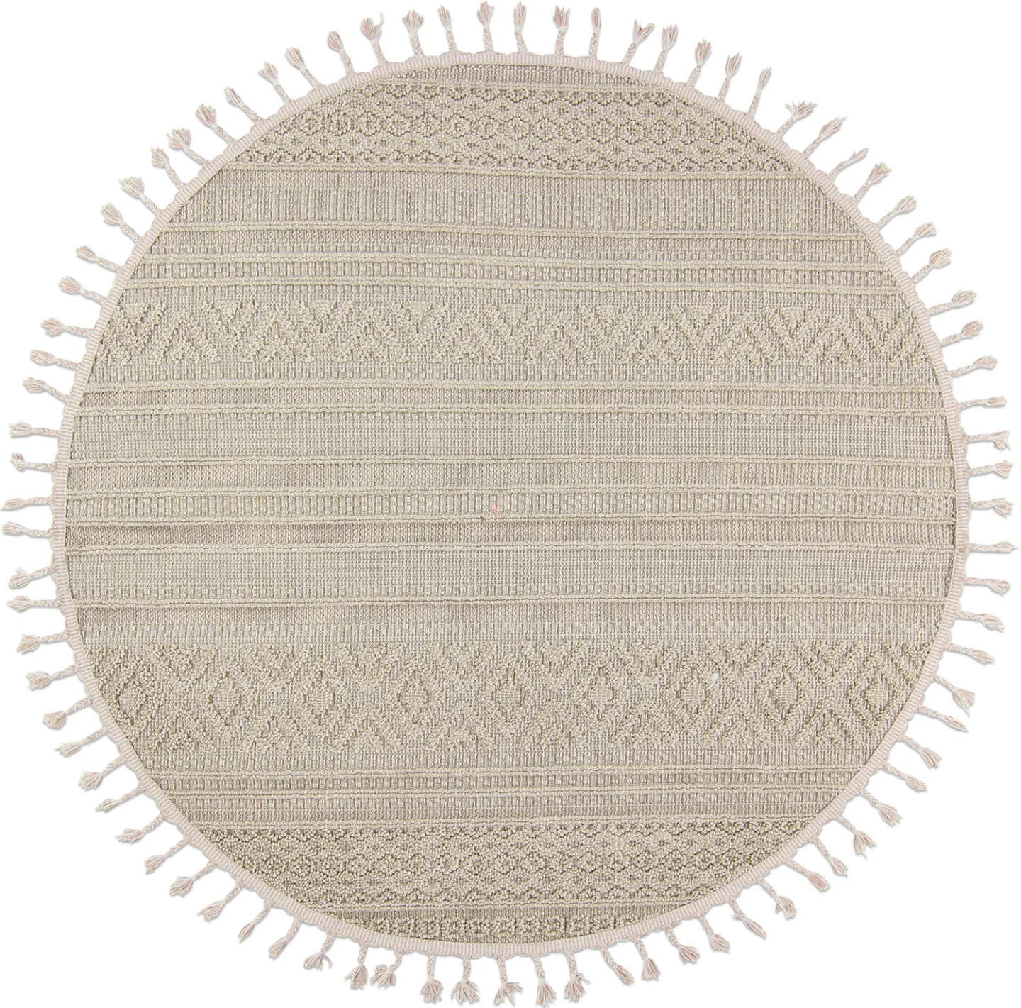 Runde tepper - Indoor/Outdoor Athena (beige) (Størrelse: Ø 160 cm)