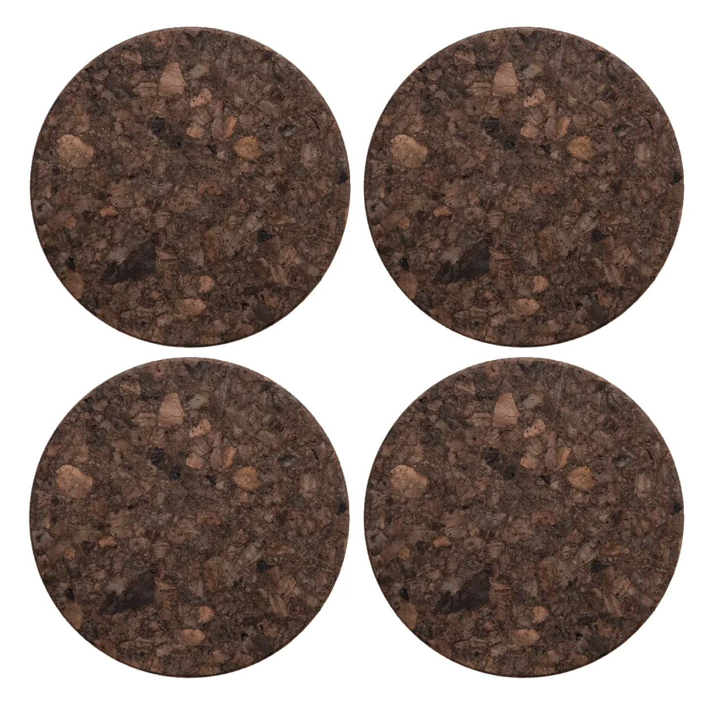 Formgatan Cork glasunderlägg 4-pack Smoked