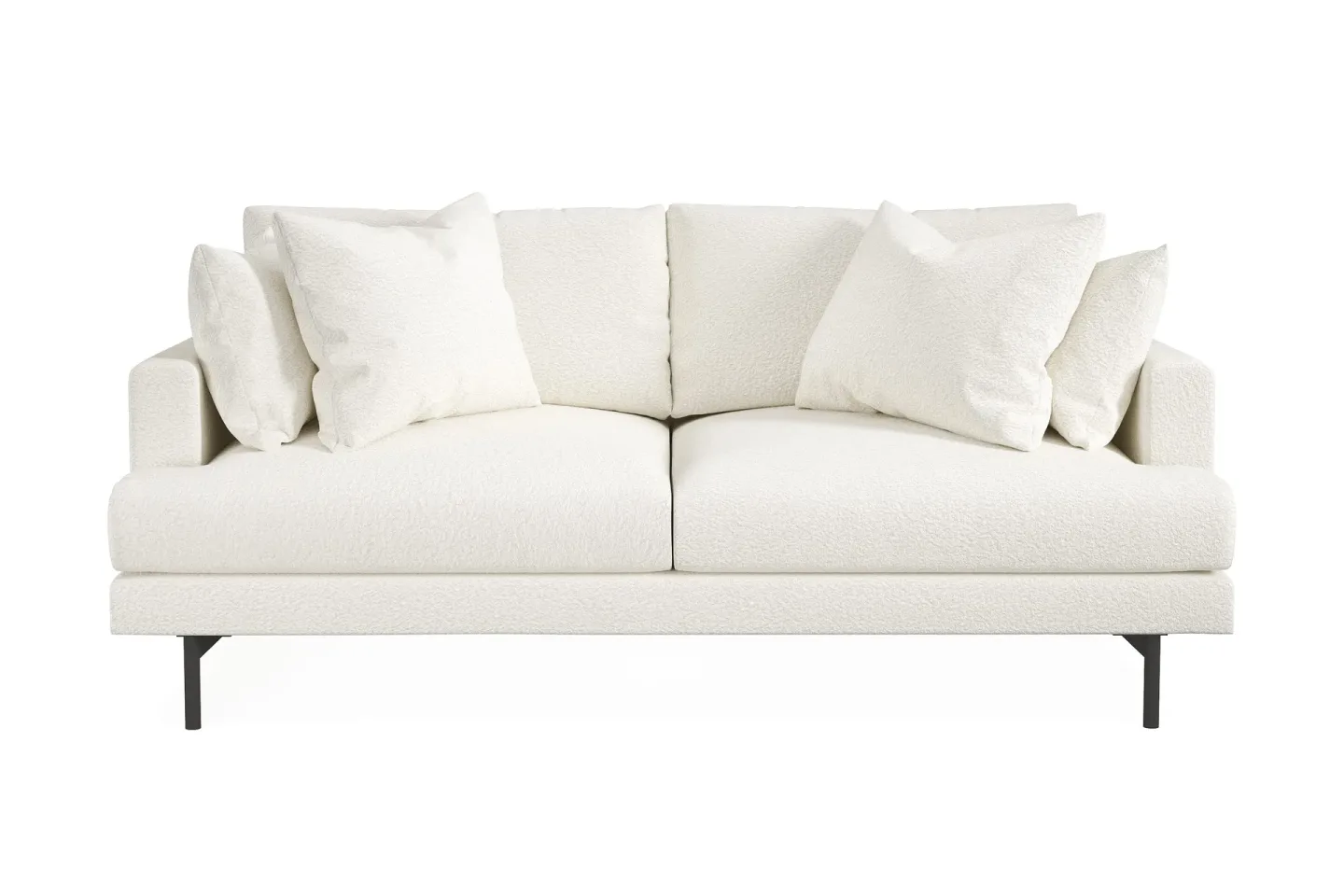 Menard 3-sits Djup Soffa i Bouclé - Vit