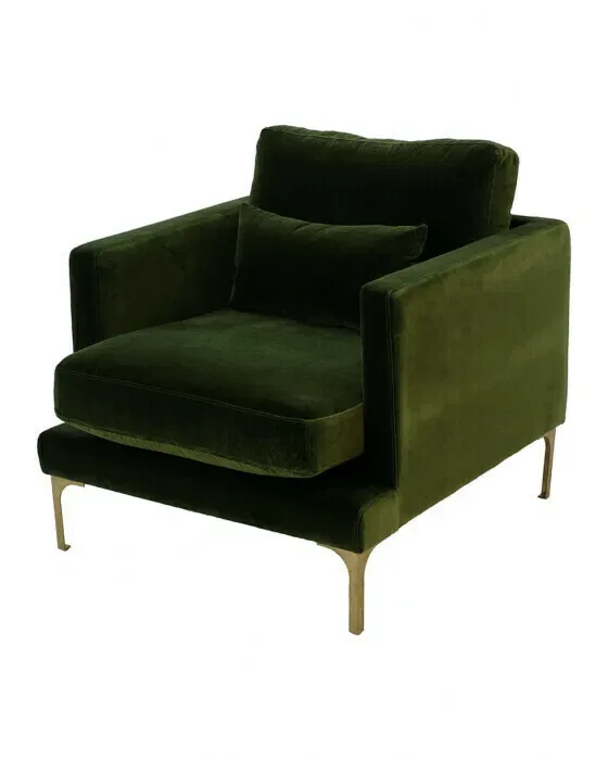 Bonham Armchair Amazon Green/Brass