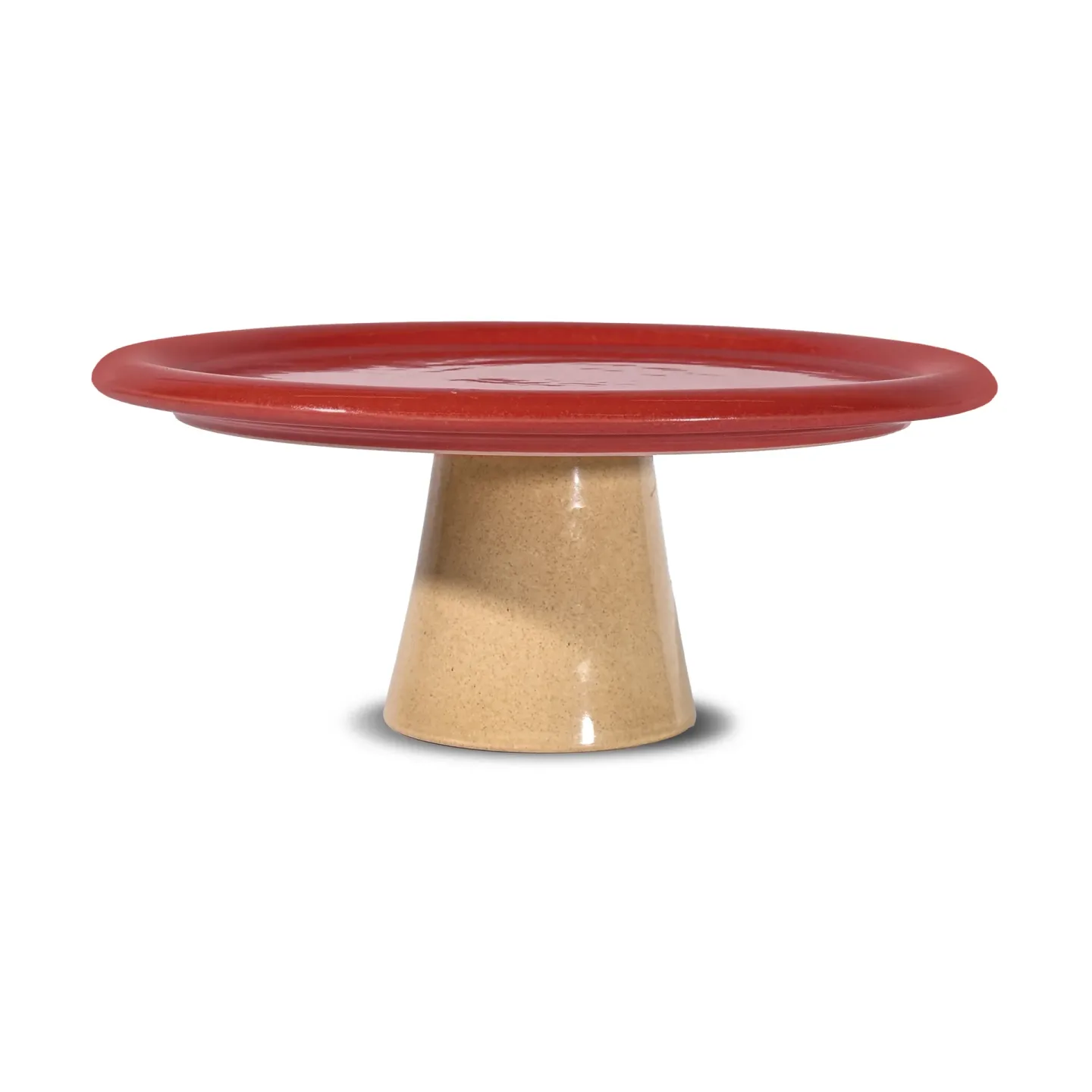 Byon Porto Kuchenplatte Ø26x11 cm Rot-beige