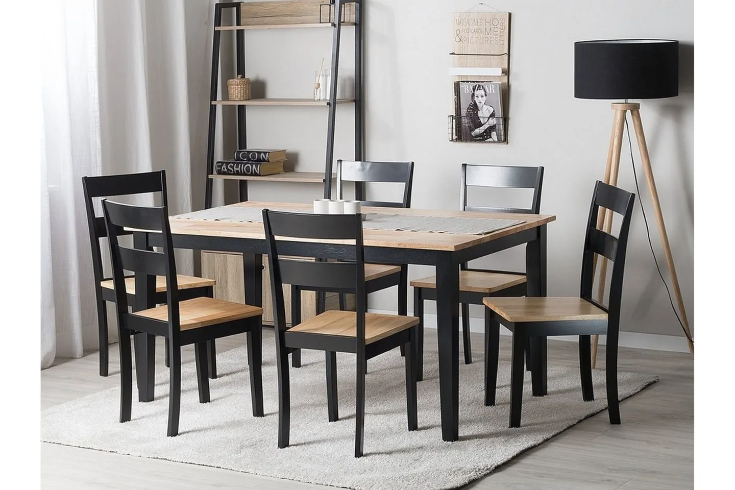 Georgia Matbord 150 cm - Svart