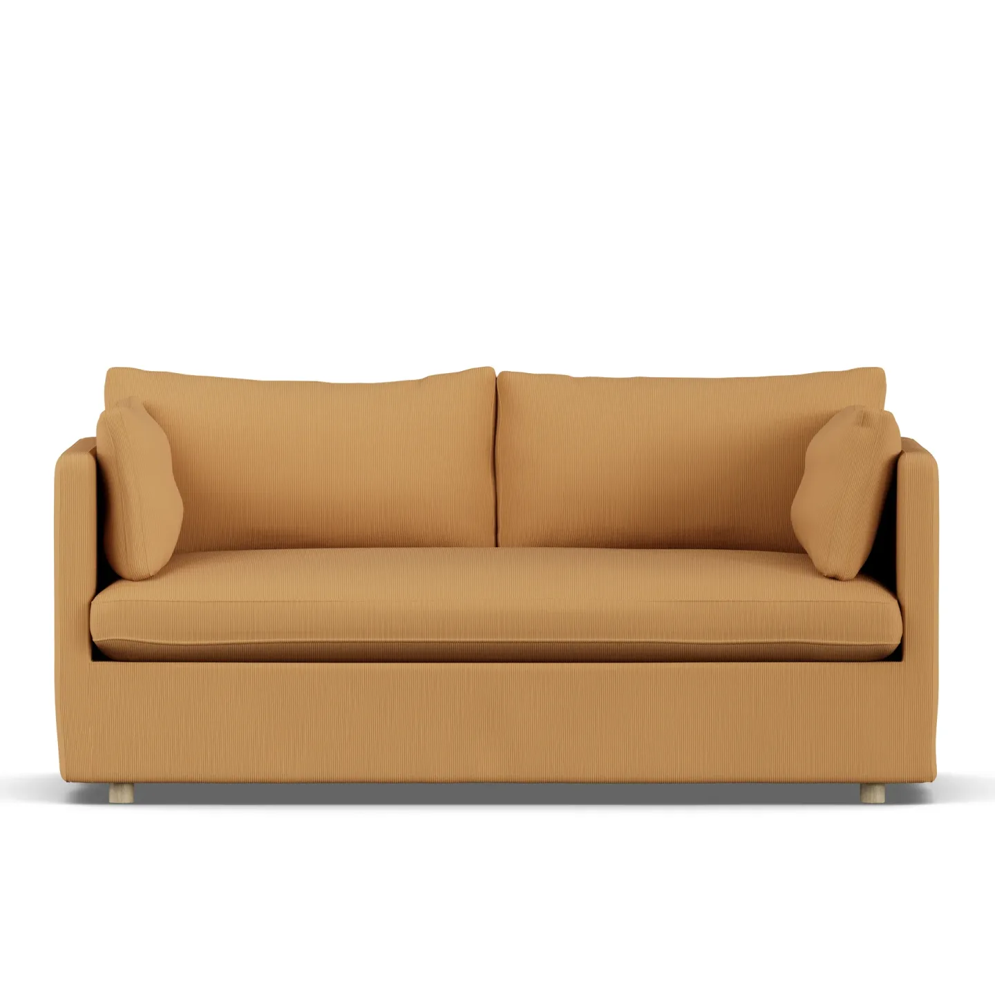 1898 Linnevik Sofa Jump Honey 1959-Eiche weiß geölt, 2-sitzig, mit Volant