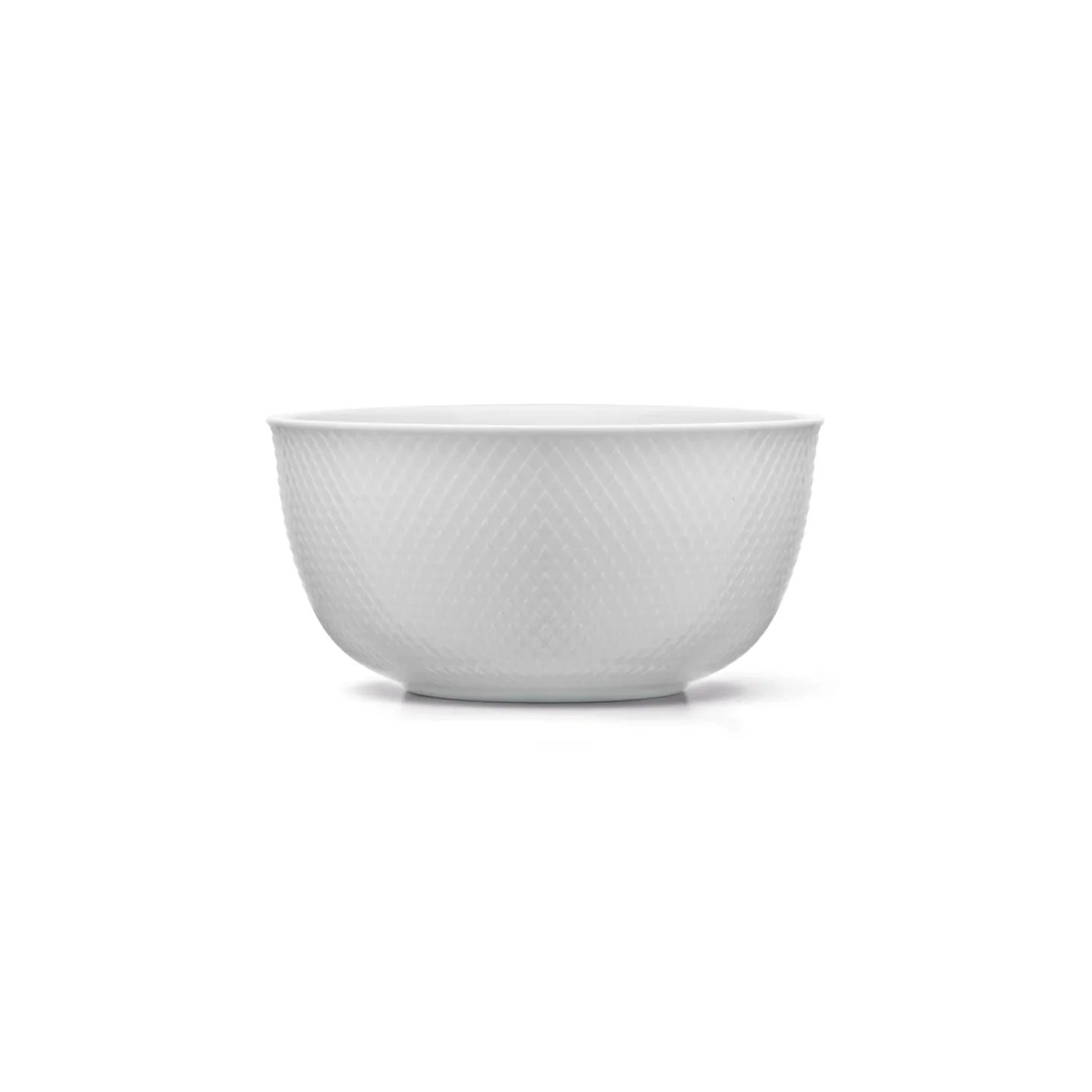 Lyngby Porcelæn Rhombe serveringsskål Ø17,5 cm vit