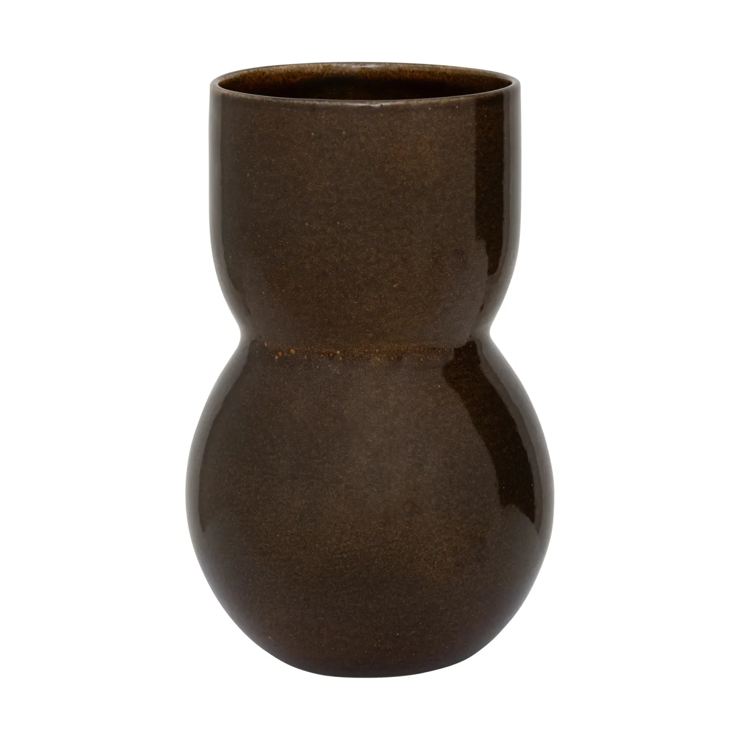 URBAN NATURE CULTURE Noan Vase 28 cm Dark downtown brown