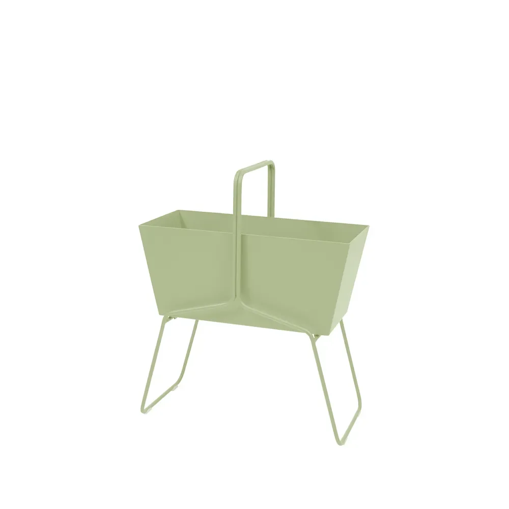 Fermob Basket high planteringsbox Willow green (grön)