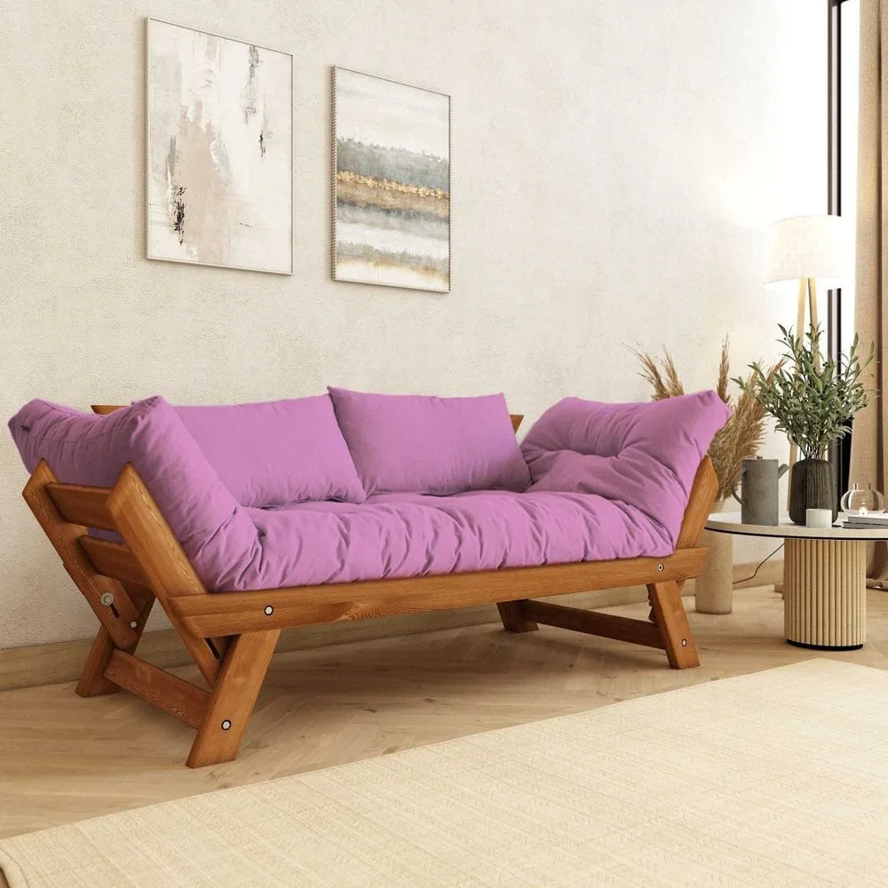 Zylar 2-sits Bäddsoffa - Rosa