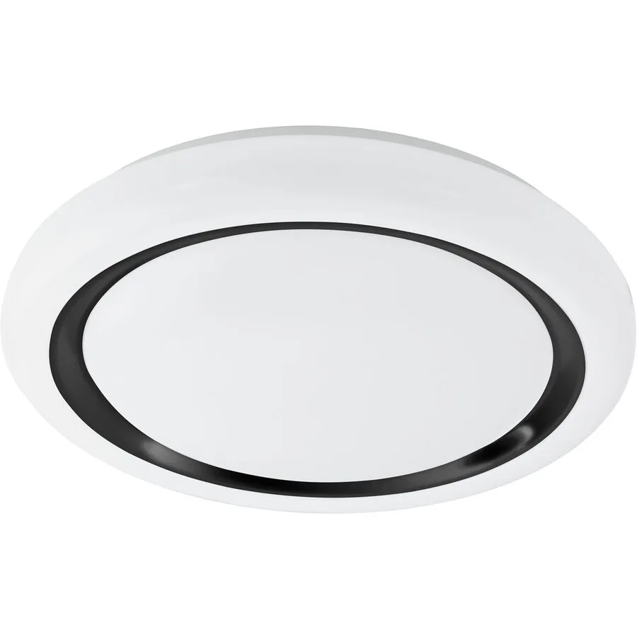 Eglo Wandlampe Capasso Weiss Stahl 48 cm 6 cm - LED - Lichtfarbe: Warmweiss - LED Energiesparlampen