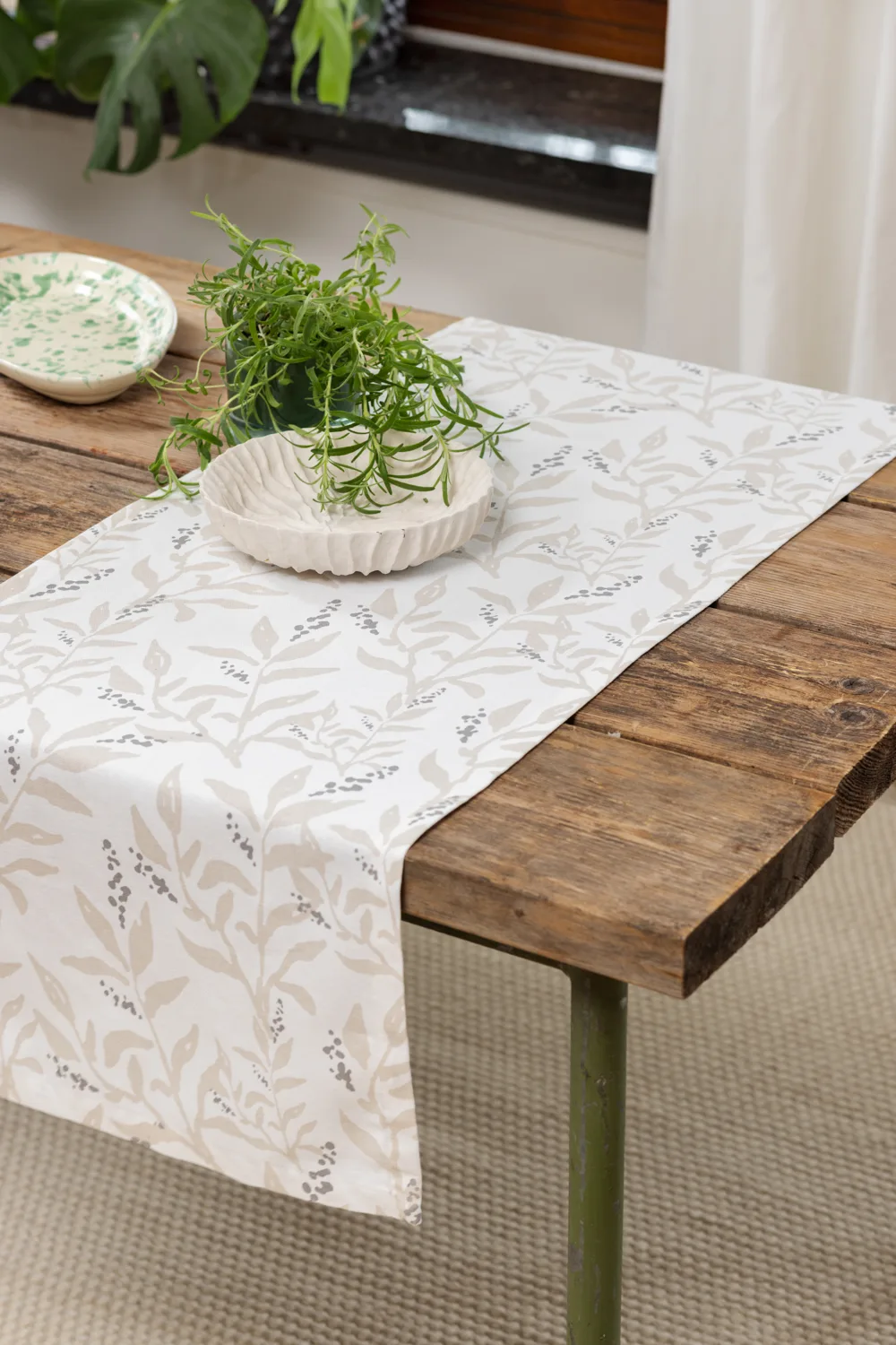 Løpere - Katri (beige) (Størrelse: 40 x 140)