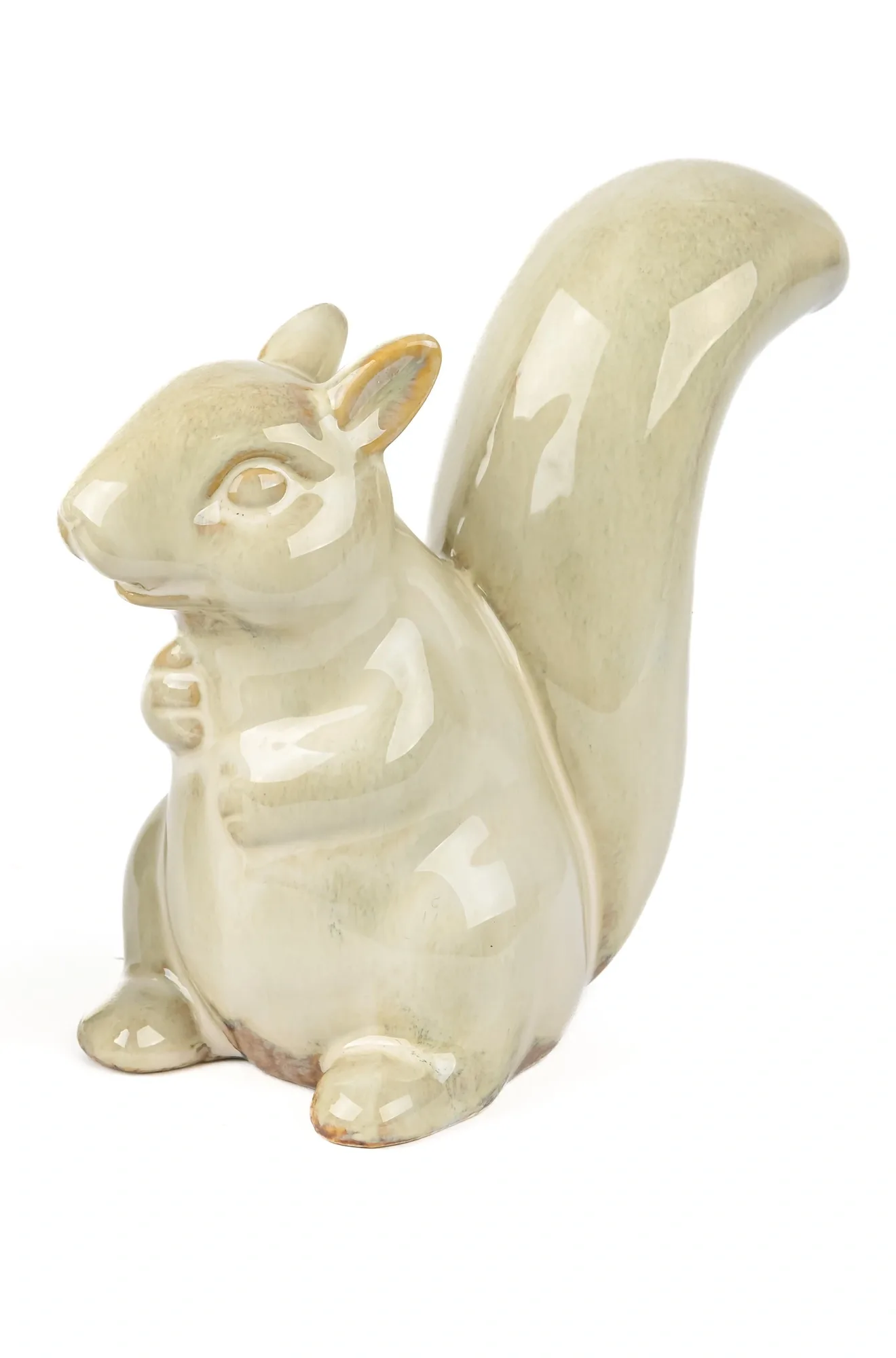 Decofinder Figur Eichhörnchen Chip, Keramik, Creme | Schubiger Möbel