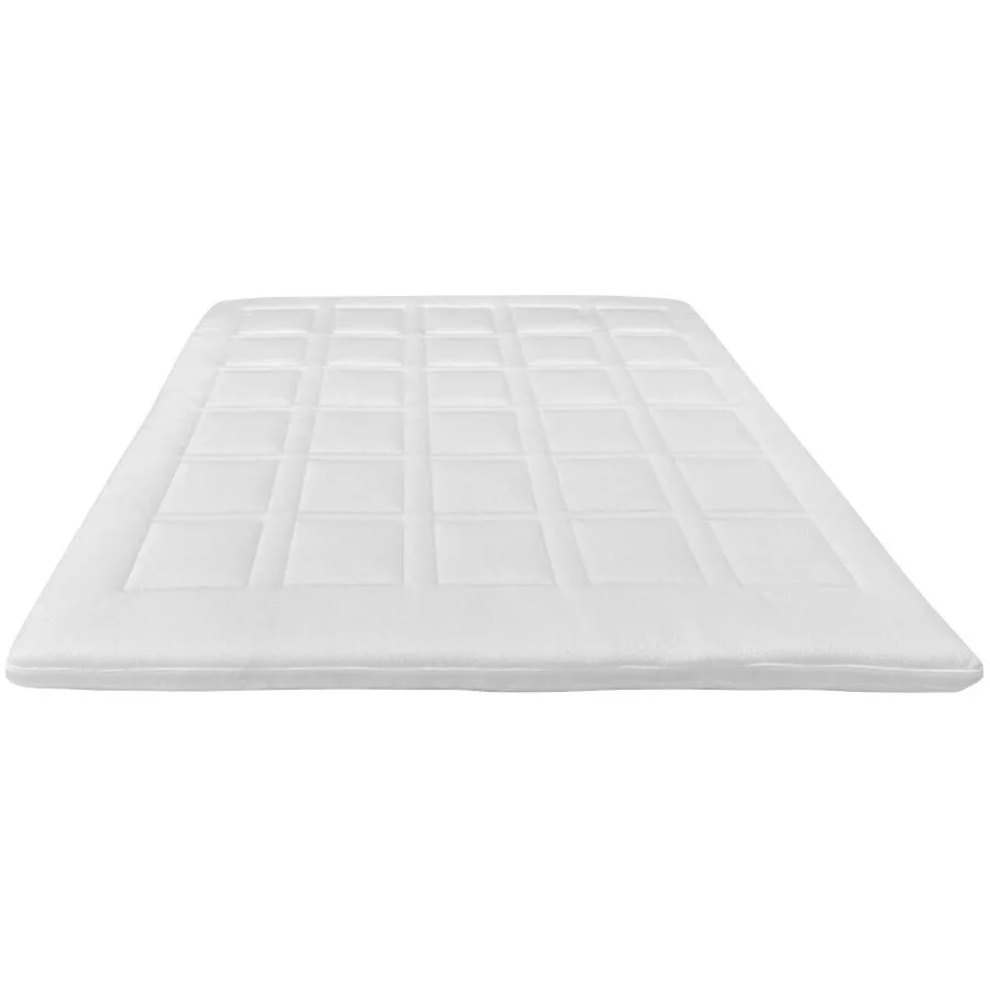 Modular Topper Jana Weiss Stretchbezug, Bezug 100% Polyester, Kaltschaumkern, Dacron-Polsterung 160 x 200 cm