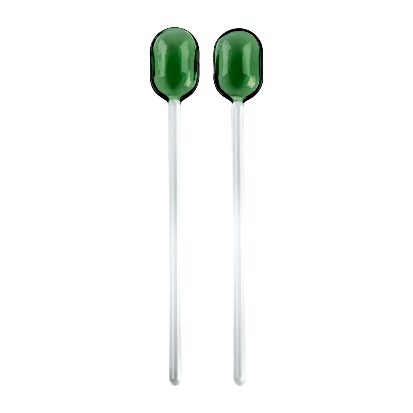 Muurla Muurla Salatbesteck Glas 2er Pack Green-clear