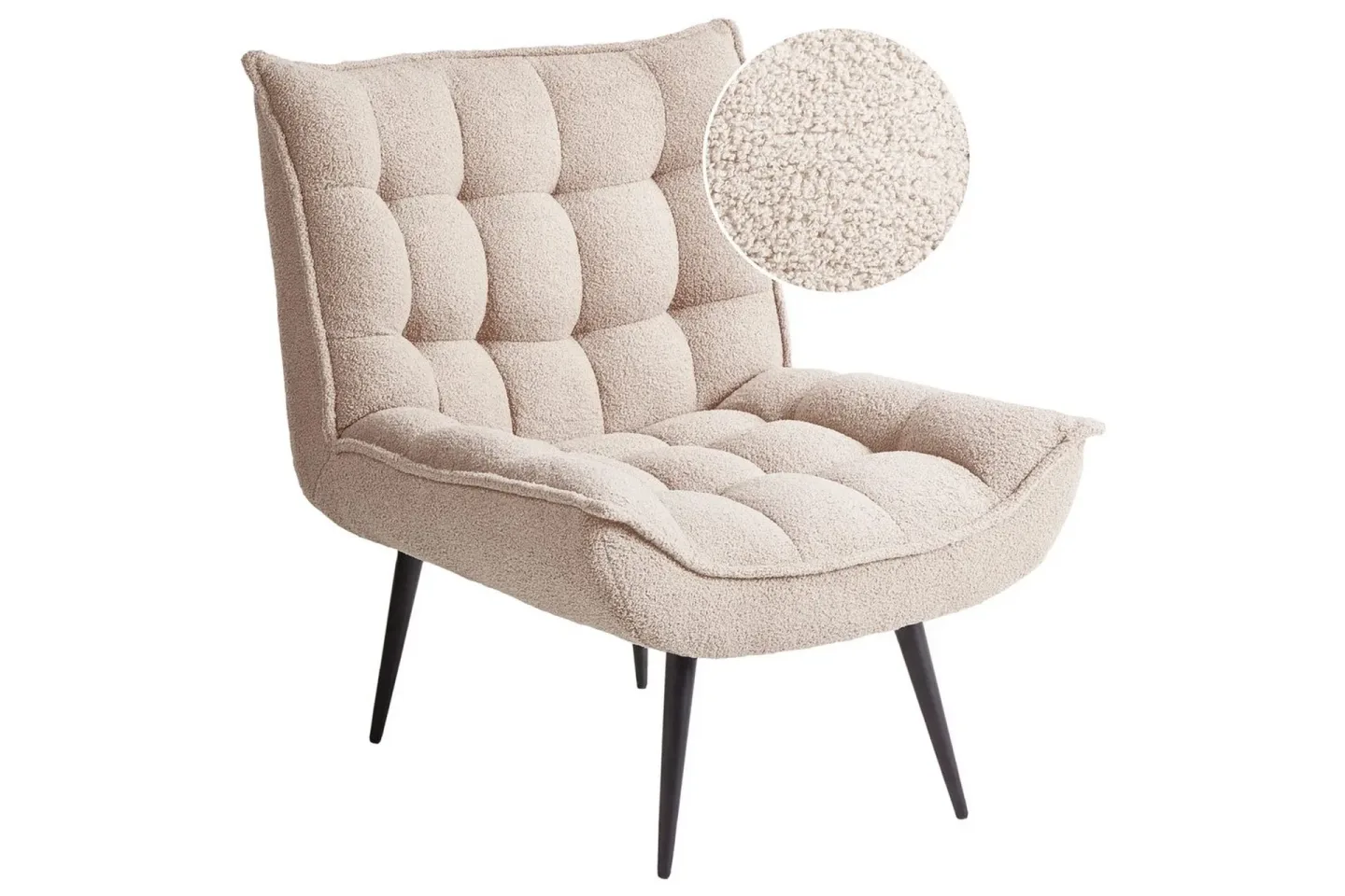 Fåtölj Alvesta Beige/svart - Beige/svart