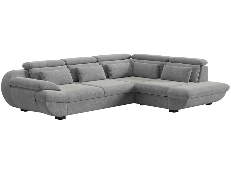 Ecksofa INFINITY Stoff silber